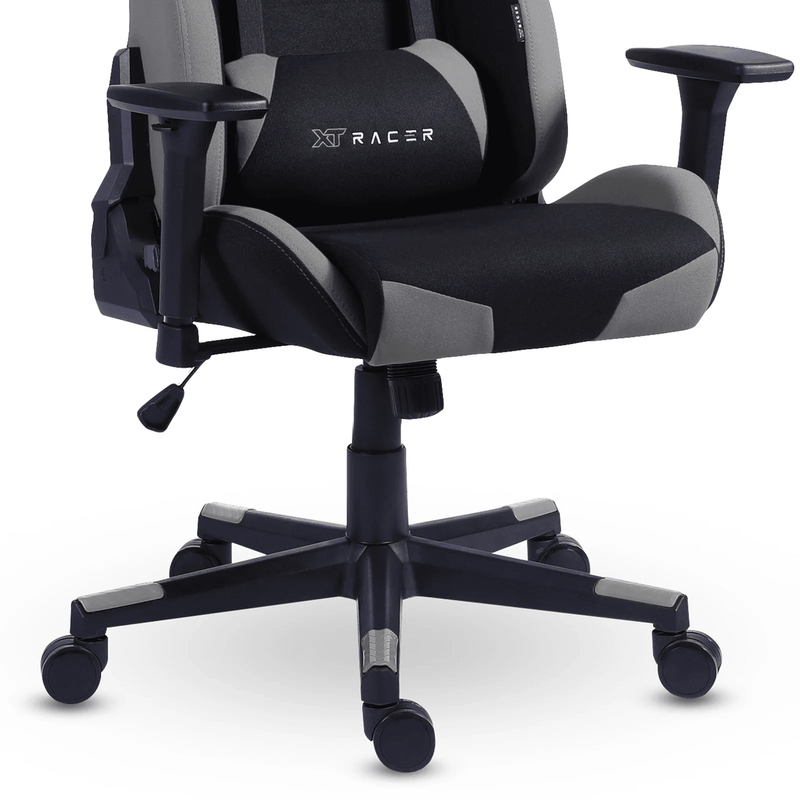 CADEIRA GAMER E ESCRITÓRIO XT RACER DEFENDER CINZA (ATENDE NORMA NR17)