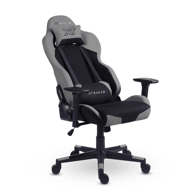 CADEIRA GAMER E ESCRITÓRIO XT RACER DEFENDER CINZA (ATENDE NORMA NR17)