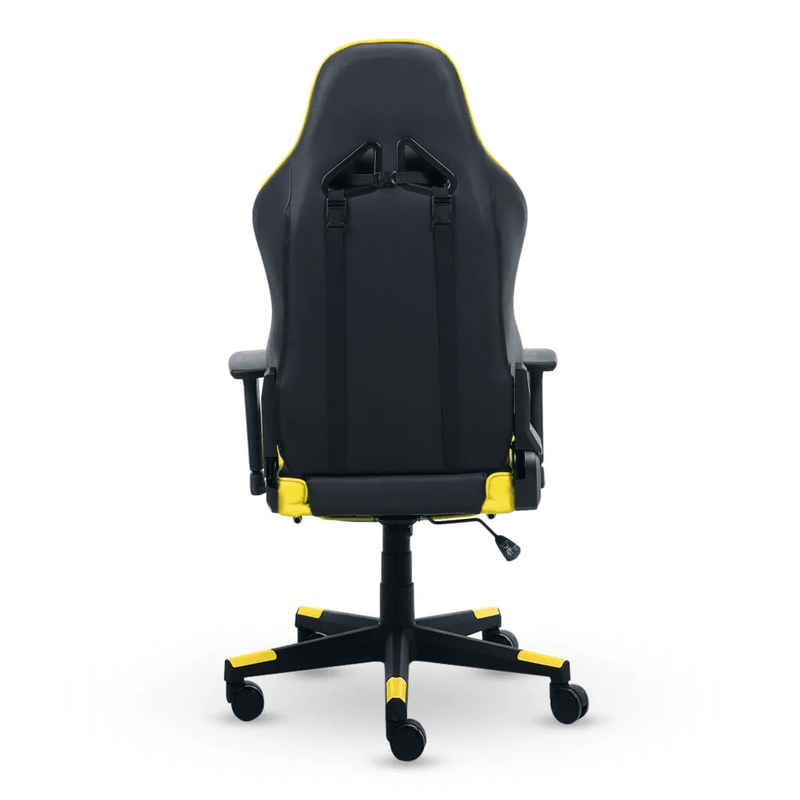 CADEIRA GAMER E ESCRITÓRIO XT RACER VIKING AMARELA COM APOIO PARA AS PERNAS