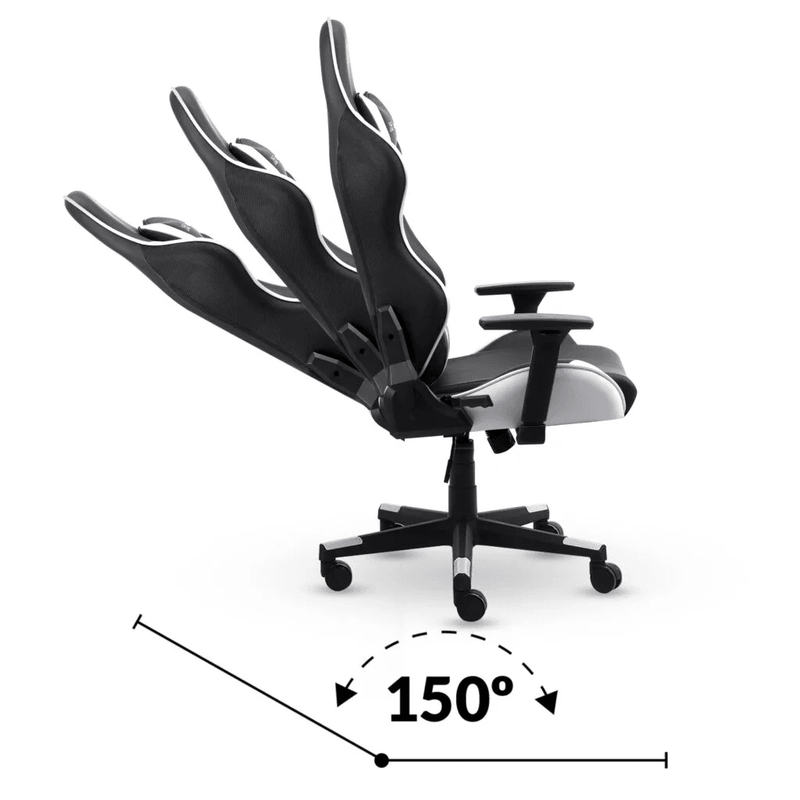 CADEIRA GAMER E ESCRITÓRIO XT RACER VIKING BRANCA